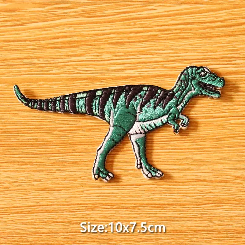 DIY крюк петля патч Парк Юрского периода патч, вышитые патчи для одежды динозавр патч железо на патчи наклейка на одежду значок - Цвет: TI-PE2243CT