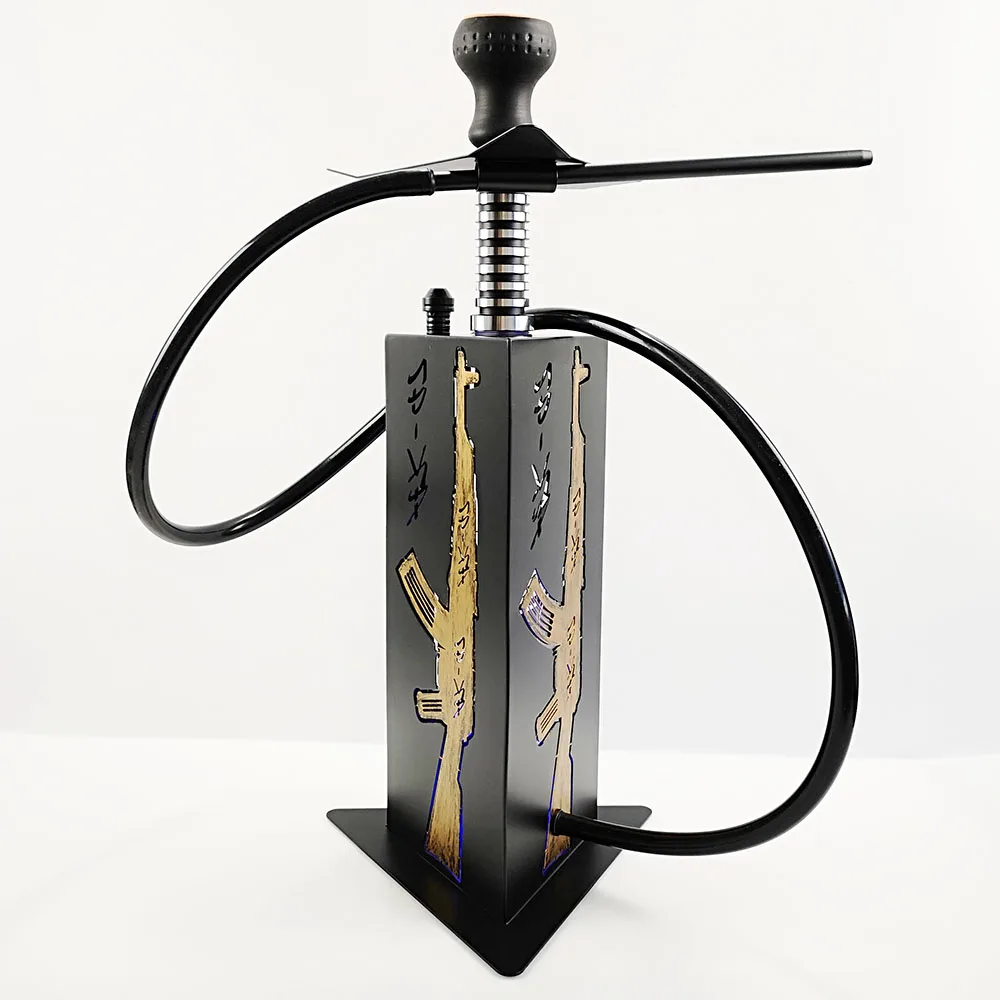 

WisQiyunR 2019 Hot Sell Hookah with LED Light Styles colorful Hookah High Quality And Cheap factory Russian Shisha led hookah