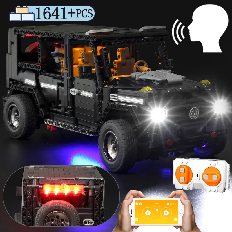 

1641pcs App 1:10 2.4G Remote Control Brabus G65 Suv Legoing Technic City RC Car Vehicle Model Building Block Brick Toys For Kids
