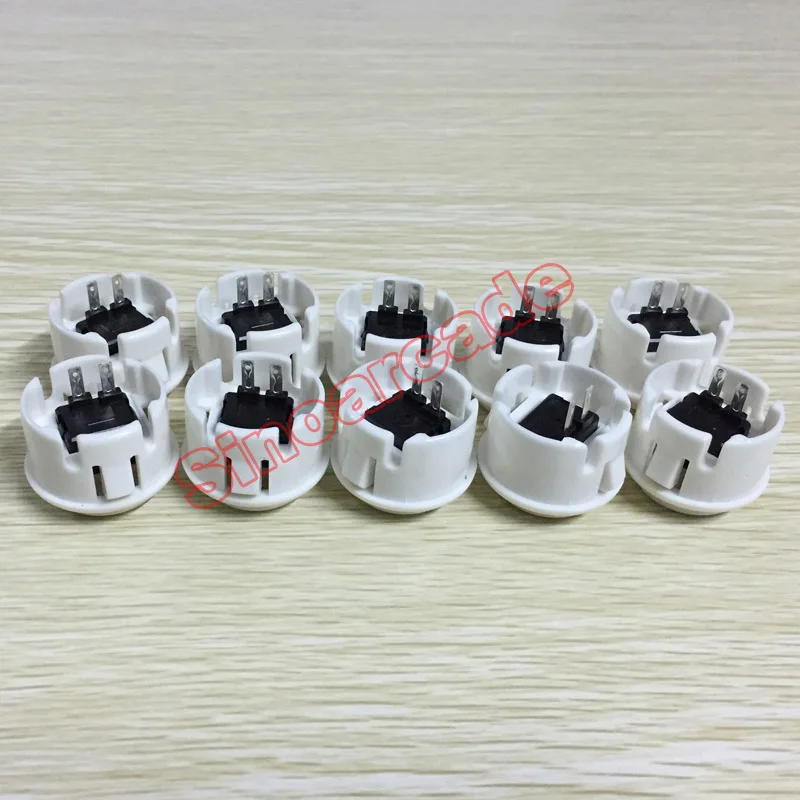 10 pcs 30mm Arcade Snap in Push Button with Click Sound Replacement for MAME JAMMA Multicade 10 pcs 30mm Arcade Snap in Push Button with Click Sound Replacement for MAME JAMMA Multicade