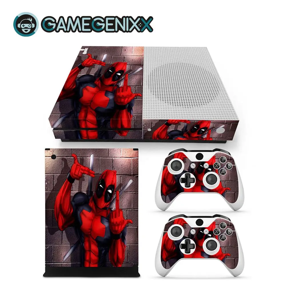 

GAMEGENIXX Skin Sticker Vinyl Wrap Cover Full Set for Xbox One Slim Console and 2 Controllers - DeadPool