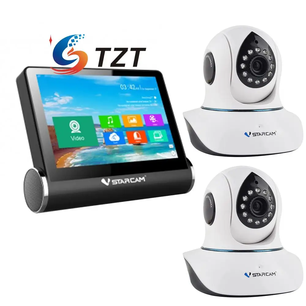 

VStarcam NVS-K200 Wireless Network Video Server Monitor + WIFI CCTV IP Camera C7838WIP