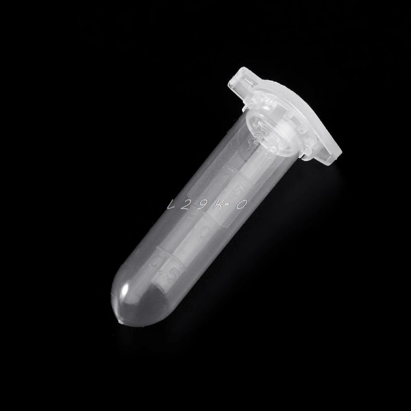 Plastic Test Tubes 100Pcs 2ml Clear Plastic Vials Container Snap Cap Centrifuge Tubes Vials Sample Lab Container