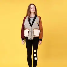 Теплая Свободная куртка в японском стиле