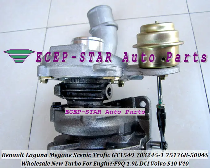 GT1549S 751768 5004S 7701478022 Turbo для Renault Лагуна Megane Scenic Trafic Volvo S40 V40 F9Q F9Q740 1.9L DCI 105HP|turbocharger