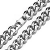 10/13/15/17/19mm Adjustable Choker Tail Hip Hop Rapper Stainless Steel Silver Color Or Gold Color Mens Cuban Curb Chain Necklace ► Photo 3/6