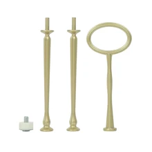 Новейший дизайн горячая Распродажа металлический стоячий держатель торта овальной формы Золотой Серебряный Черный бронзовая ручка