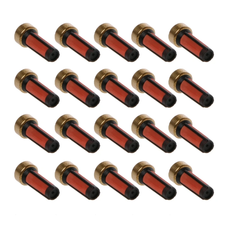 20 Pcs Fuel Injector Micro Basket Filter Repair Kits for Audi BMW GMC Fuel Injector Cleaner Diesel Injector Tube Fuel Injector Removal Tool