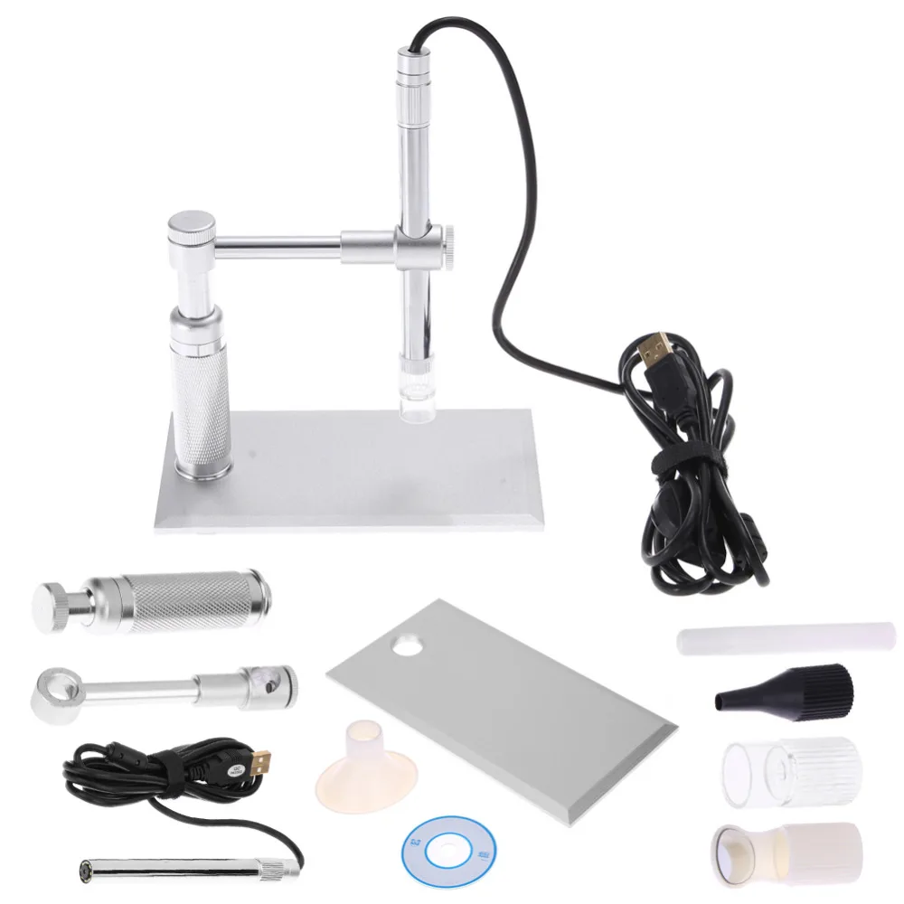 

2MP USB Digital Microscope 500X 8LED Digital Image Monarch Processor PCB Inspection Camera Endoscope Loupe Webcam