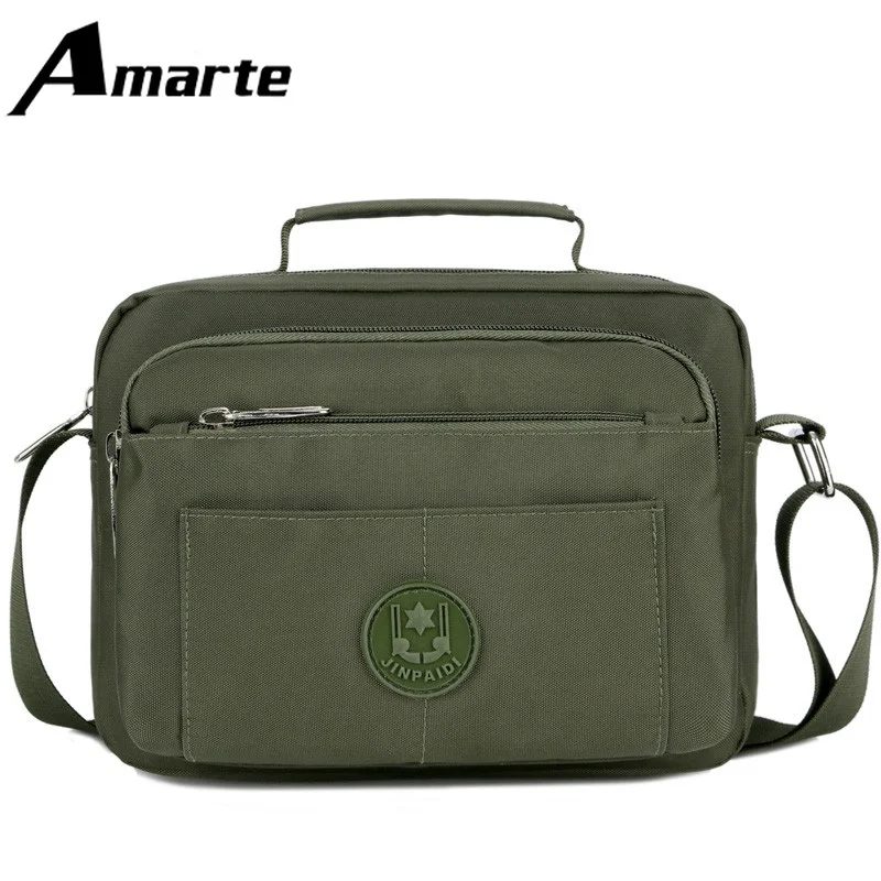 

Cross Body Bags Fashion Men and Women Shoulder Crossbody Waterproof Bag Multi-layer Zipper Pocket Light Messenger Square Bag
