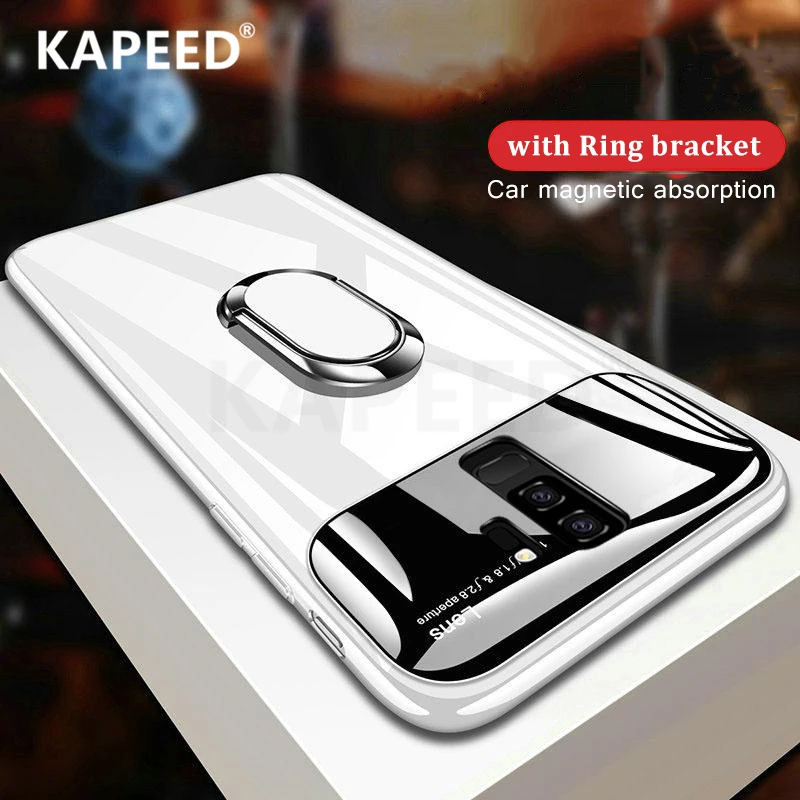 

Holder Case For Xiaomi Mi 8 Lite KAPEED Luxury Magnetic Ring Mirror Hard PC Back Cover For Xiaomi Mi 8 SE Phone Case Coqa Fundas