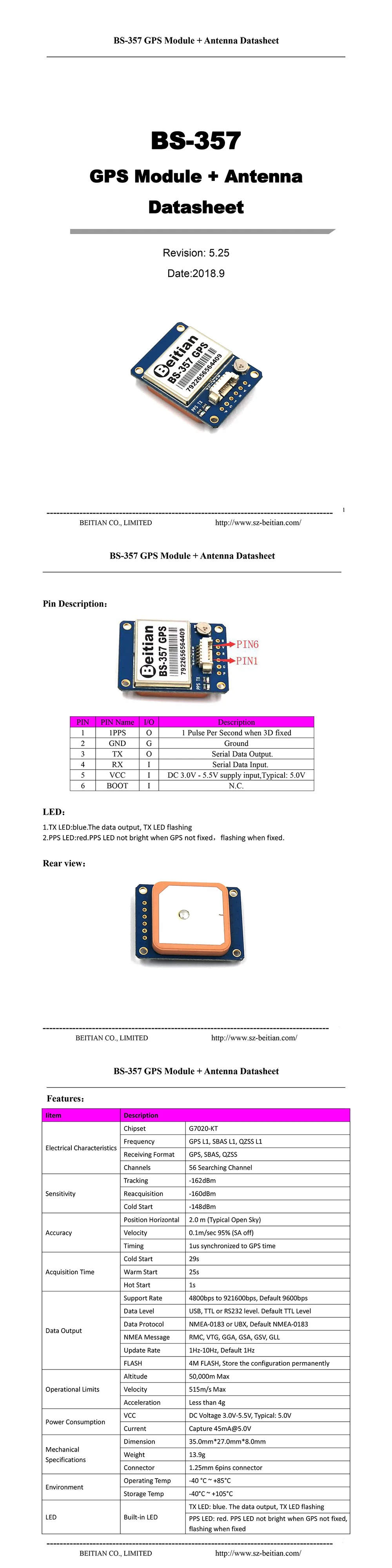 Novo módulo de gps ttl nível 9600bps