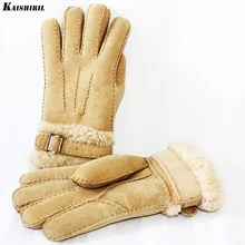 Winter font b Gloves b font font b Men b font Long Leather font b Gloves