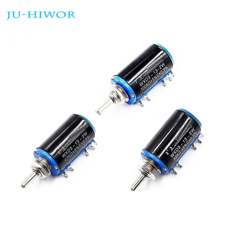 

1pcs WXD3-13 Precise Potentiometer Wirewound Adjustable Resistance 100 200 220 470 680 1k 2.2k 4.7k 6.8k 10k 33k 47k 100k Ohm