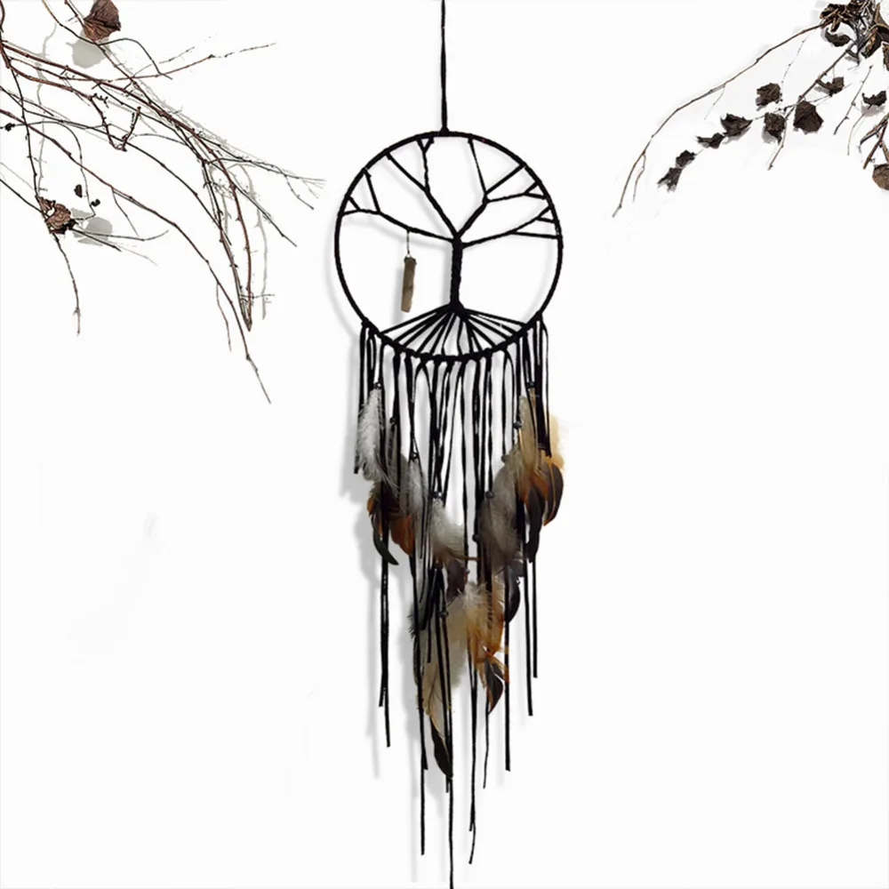 

Indian Handmade Colorful Dream Catcher Feather Wall Hanging Decoration Ornament Gift Wind Chimes Free Shipping