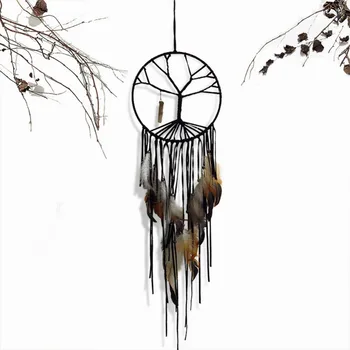 

Indian Handmade Colorful Dream Catcher Feather Wall Hanging Decoration Ornament Gift Wind Chimes