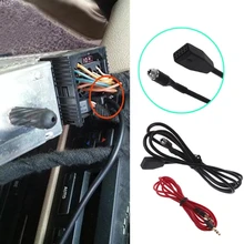 OOTDTY Interface Adapter MP3 Music Cable Car Audio AUX 3.5mm For BMW E39 E53 X5 E46 W15