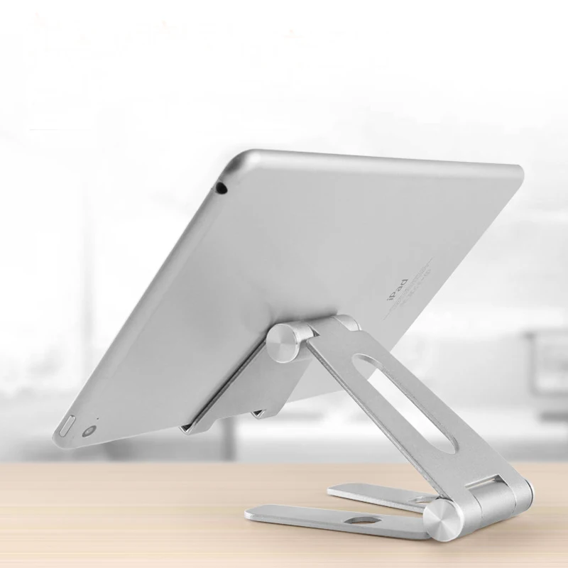 

Aluminum Alloy Tablet Rotatable Holder for ipad Air mini 1/2/3/4 pro 9.7 10.5 12.9 Foldable Cell Phone Adjustable Stand Support