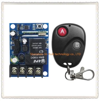 

New DC12V 24V 36V 48V 1CH RF Wireless Remote Control Switch System Transmitter with Two-button Receiver Smart Home Switch