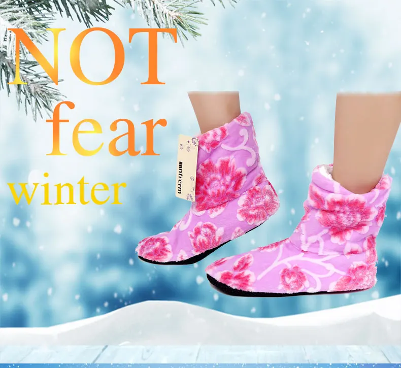Г.; обувь с цветочным узором; зимние домашние тапочки с мягкой подошвой; теплые модные плюшевые домашние тапочки для женщин
