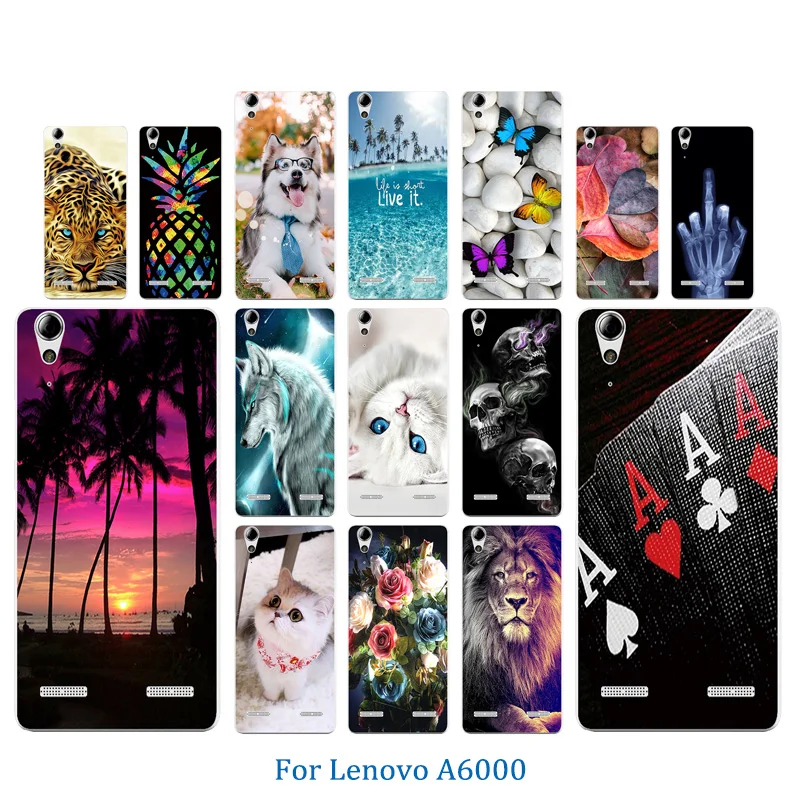 Мягкий силиконовый чехол с узором Marb для Lenovo A6010 и A6000 5 0 дюймов Lemon K3 K30-T |