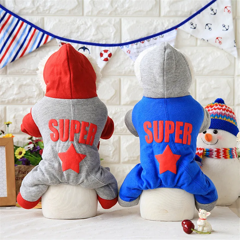 

AHUAPET Dog Clothes Winter Dog Clothes For Small Dogs Clothing SUPER Star Four-Legged Clothes Chihuahua Clothes Small Medium Dog
