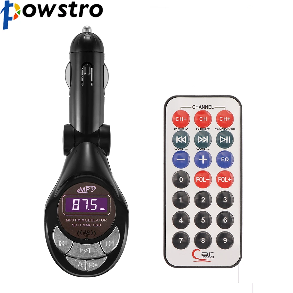 Buy Powstro FM Transmitter LCD Wireless FM Transmitter