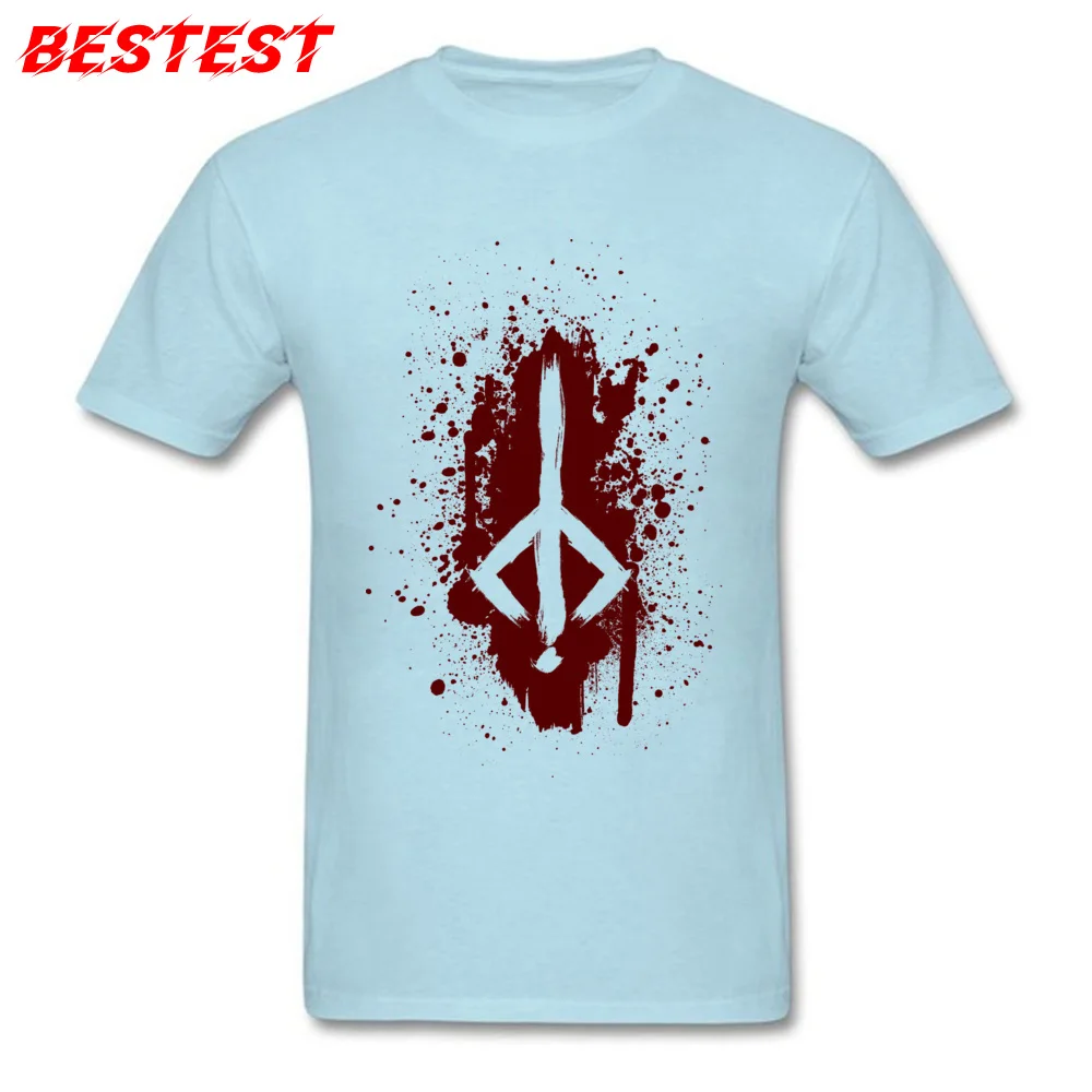 Hunters Rune New Arrival Design Tshirts Crewneck 100% Cotton Short Sleeve Tops Shirts for Men Tee Shirts Thanksgiving Day Hunters Rune light
