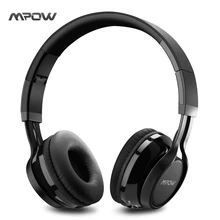 Mpow MPBH036AB thor bluetooth auriculares sobre la oreja los auriculares inalámbricos con micrófono y modo de cable, plegable Auriculares Inalámbricos