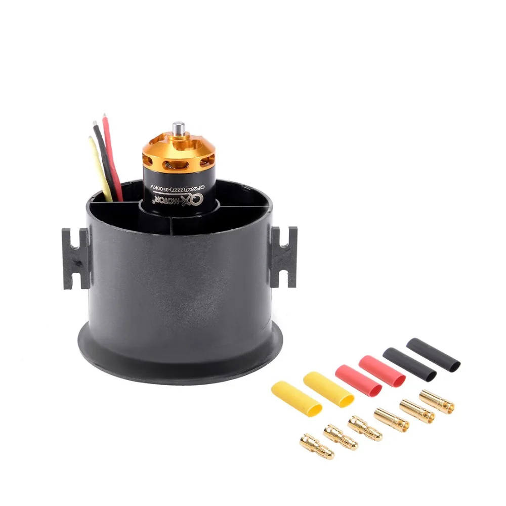 

High Quality 70mm 6 Blades EDF Ducted Fan Set Jet Engine with 3500KV RC Brushless Motor for RC Airplane and Multicopters
