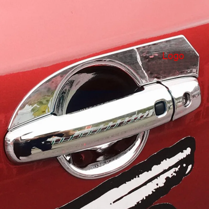 

Tonlinker Cover Case Stickers for SUZUKI vitara 2016-18 Car Styling 4-8 PCS ABS Chrome Exterior Door Handles cover case sticker