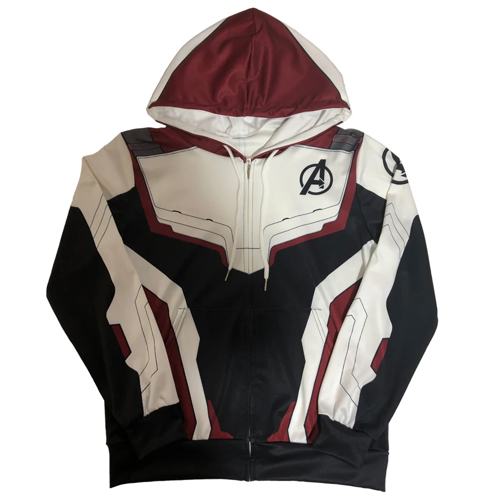 Avengers Endgame Hoodie Cosplay Jacket Sweatshirt Costumes Quantum Realm Pants Marvel superhero Hoodies Long Pant suit Costume