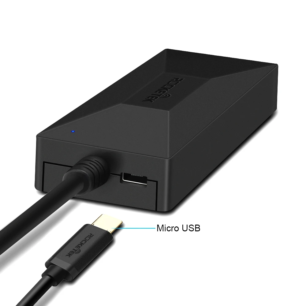 Адаптер Сплиттер Rocketek с 3 портами USB type C 0 для MacBook Air компьютера ПК ноутбука|USB-хабы|