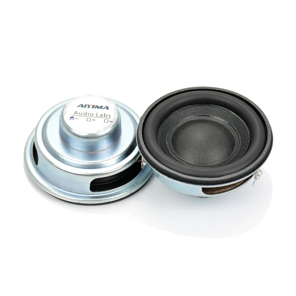 AIYIMA Mini Audio Speakers 50MM 4 Ohm 5W Subwoofer Multimedia Portable Speaker Sound Amplifier Loudspeaker DIY 2Pcs