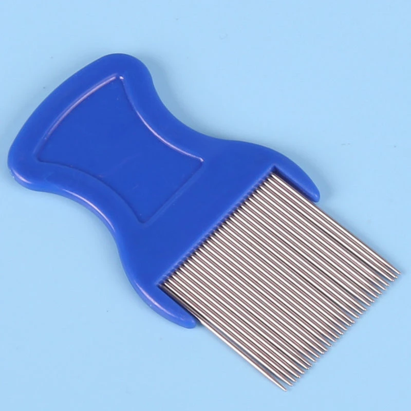 Mayitr 1pc Head Lice Combs Stainless Steel Lice Dectection Comb Flea Cootie Removal Fit For Pets Dog 9 x 4cm