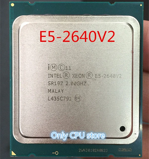 Intel Xeon E5-2640 V2 E5-2640V2 Eight Core CPU LGA2011 Server CPU E5 2640V2 E5 2640 V2 CPU best processor for laptop