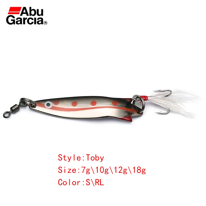 Abu Garcia Brand Toby Style S Rl Silver Red Color Spoon Fishing Lure Spoon Bait For Trout Alburnus Perch Fishing 7g 10g 12g 18g Fishing Lures Aliexpress