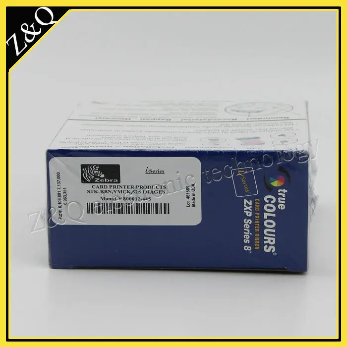 4 шт. цветная лента YMCK Zebra 800012 445 и 2 601 пленка для принтера ID карт ZXP8|card printer ribbon|zebra