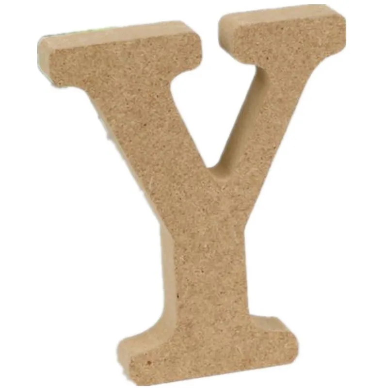 Свадебный деревянный буквенный алфавит слово персонализированное английский DIY ремесло праздник Декор дома ручной работы Ретро дизайн - Цвет: Y