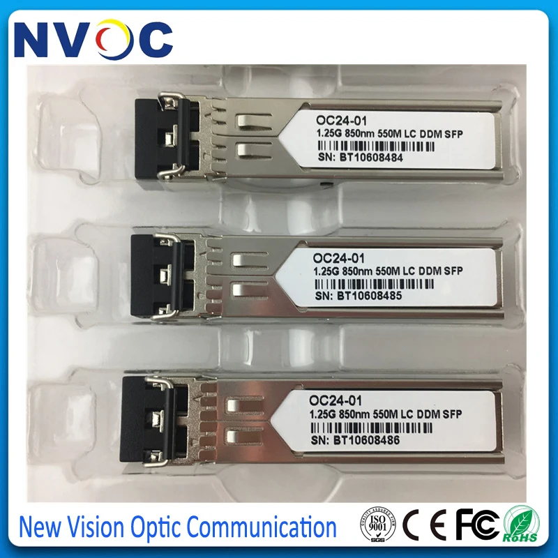 Совместим с Ubiquiti UF-MM-1G EdgeSwitch/внешним трансивером 1 25 ГБ/сек. SFP модуль MMF 850nm 550m |