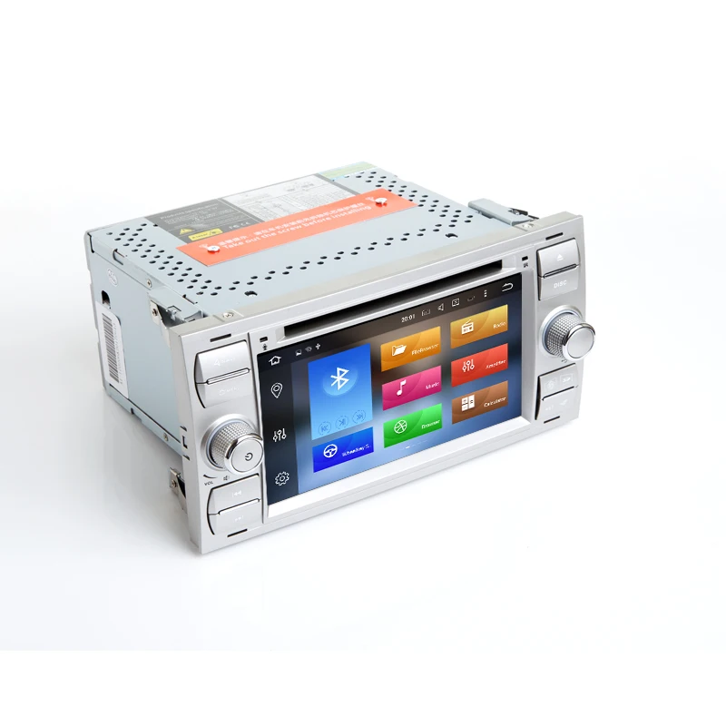  Sliver Android 9.0 Car DVD GPS Player For Ford Fiesta Focus C-max Galaxy Transit Fusion Auto Vehicl