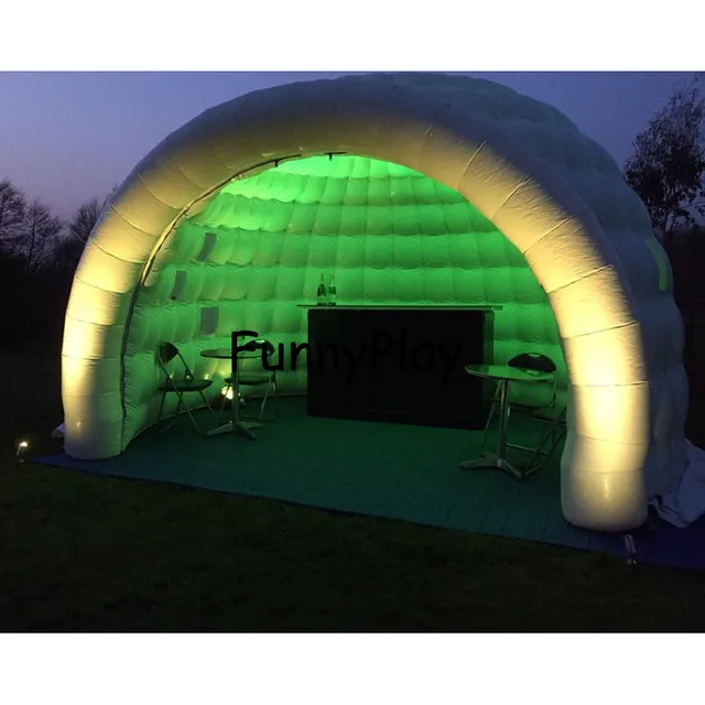 inflatable igloo tent shelter for yard sale,Large Inflatable Party Tents,pop up led lighting