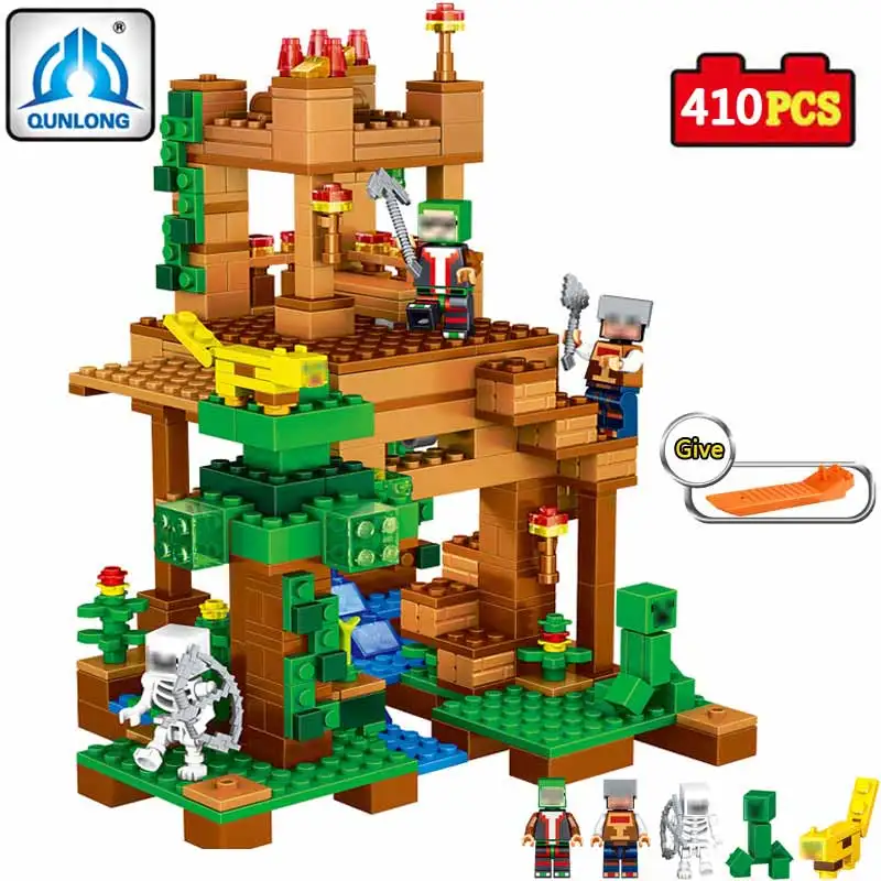 

Camilla Village Minecrafted Building Blocks DIY My World Villa Educational Children Toys Compatible Lepine Legoe City brinquedo