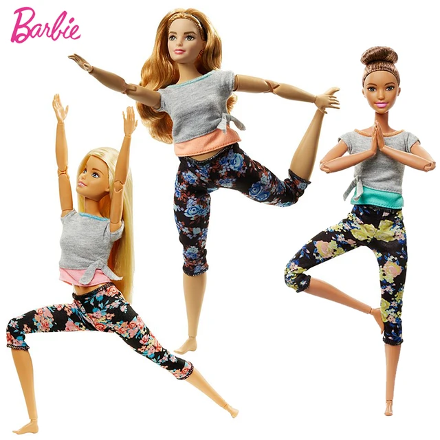 Original Brand Barbie Doll Movement Style All Joints Movable Dolls Yoga