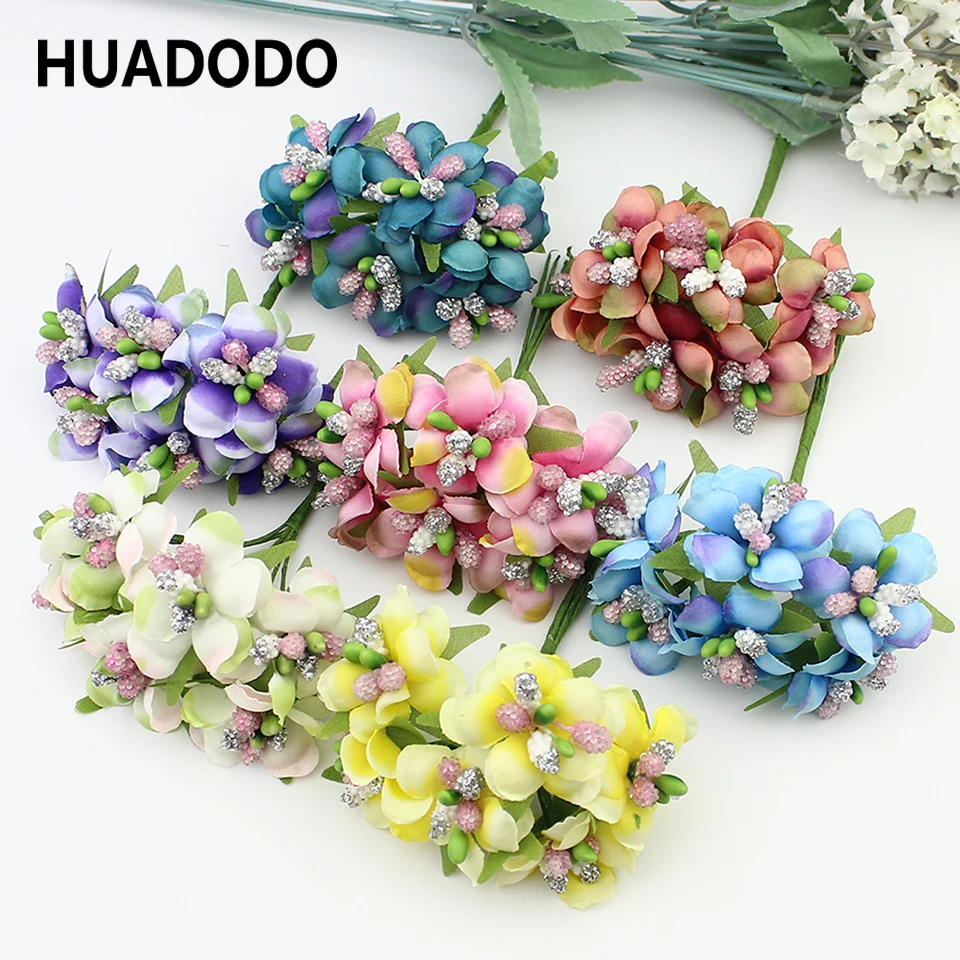 6pcs 3cm Artificial Stamen Bud Berry Artificial flowers for Wedding Candy Box Decoration Scrapbooking DIY wreaths Fake Flowers 6pcs 3cm Artificial Stamen Bud Berry Artificial flowers for Wedding Candy Box Decoration Scrapbooking DIY wreaths Fake Flowers