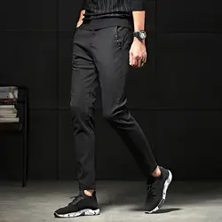Летняя Корейская версия подростков студентов брюки мужские хлопковые брюки