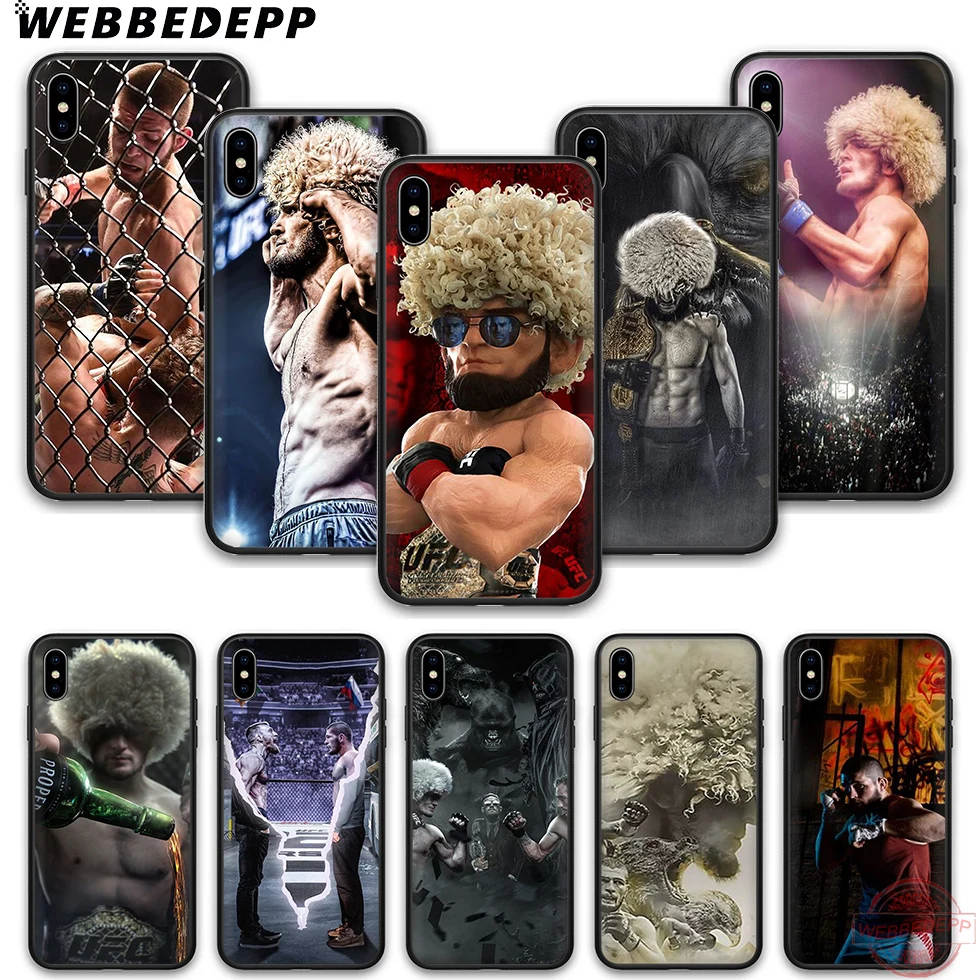 WEBBEDEPP Habib Nurmagomedov Мягкий силиконовый чехол для телефона iPhone 5 6 7 8 Plus X XS XR Max.11 11peo 11proMax