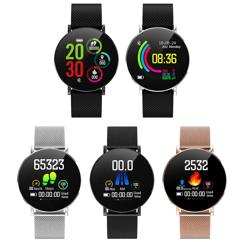 Модные часы Smart Watch Для мужчин женщин для смарт Android IOS электроники умные Вах