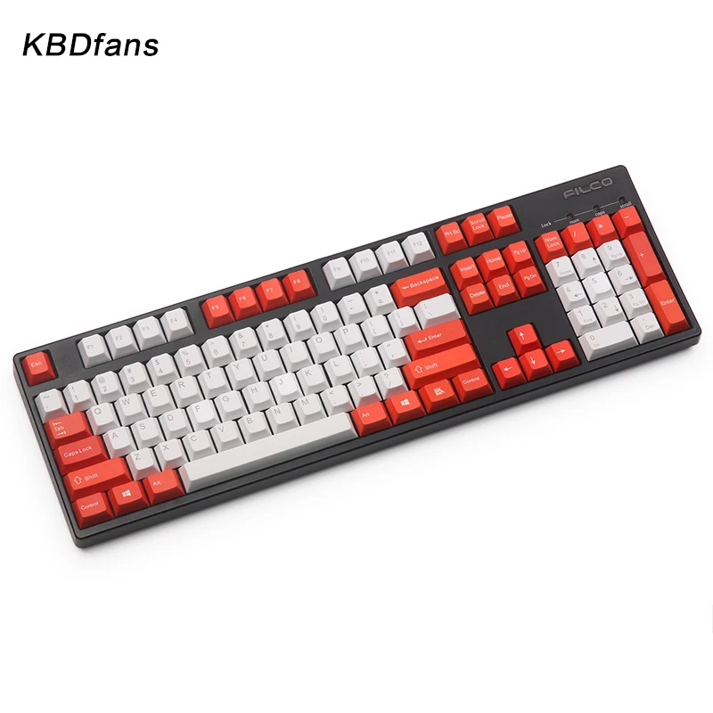 Kbdfans, Новое поступление, pbt, топ, с принтом, кепка, вишневый профиль, 117 клавиш, 1,75 shift, для игр, механическая клавиатура