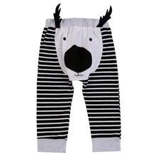 Г. Новые Осенние штаны для маленьких мальчиков и девочек детские шаровары с рисунком животных эластичные штаны с карманами Хлопковые Штаны в полоску M2